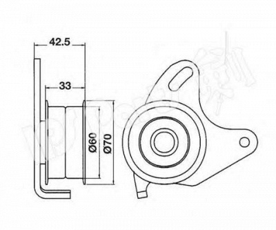 IPS PARTS itb6501 -  Устройство для натяжения ремня, ремень ГРМ